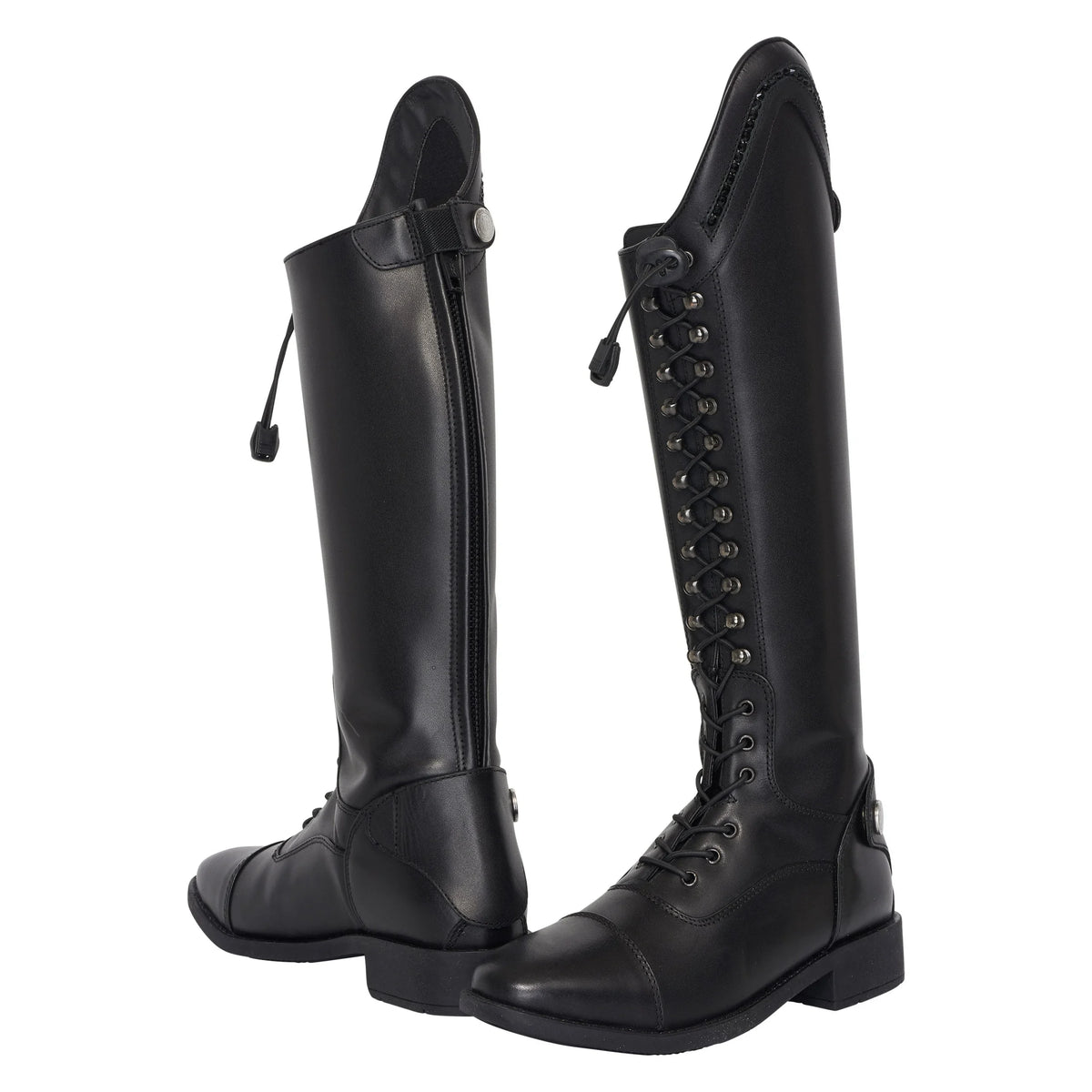 Imperial ridning, Børne ridestøvler, walker glam patent- Sort