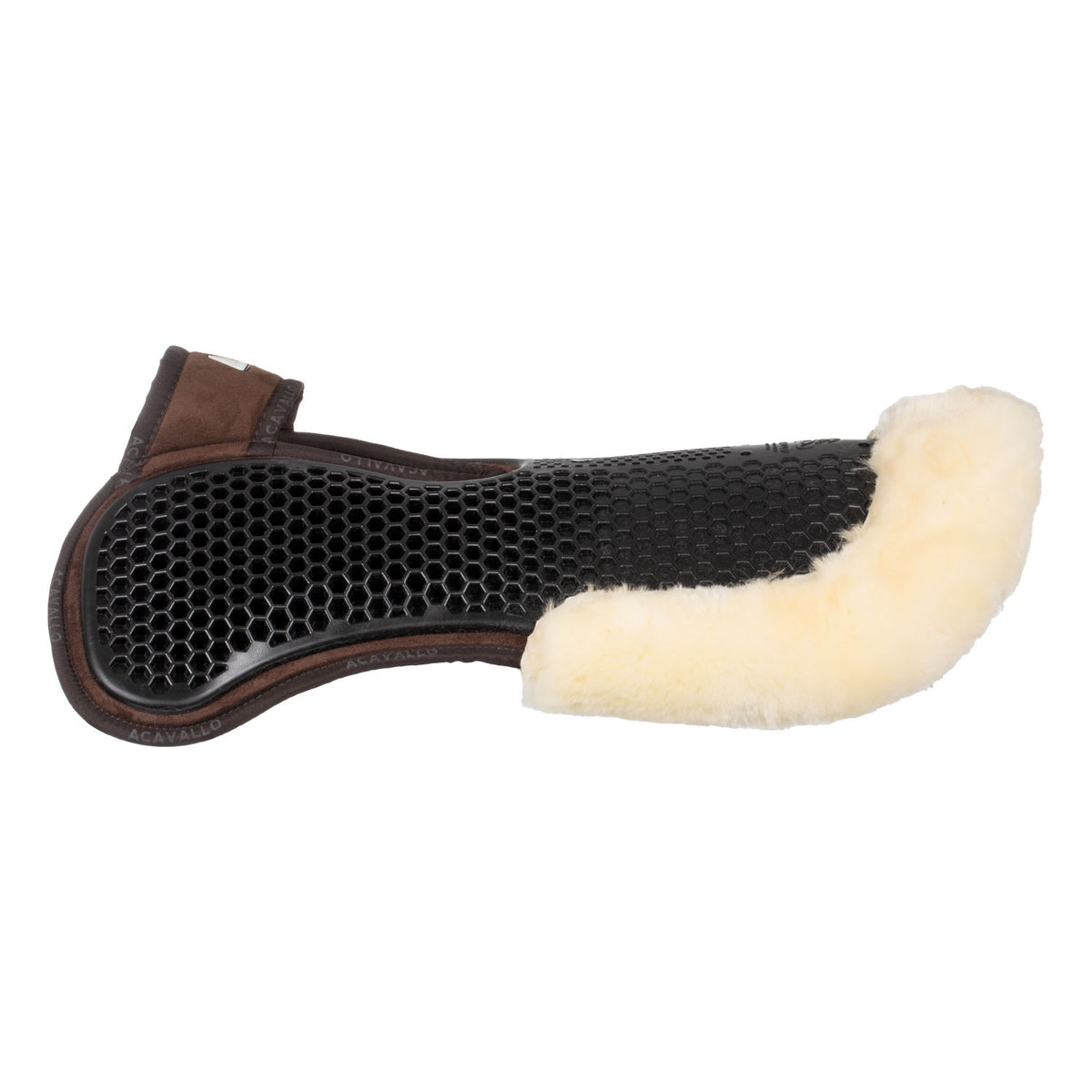 Acavallo - Underlag, memory foam, manke-fri, ruskind, lammeskind bag, Hexagonal gel, front riser