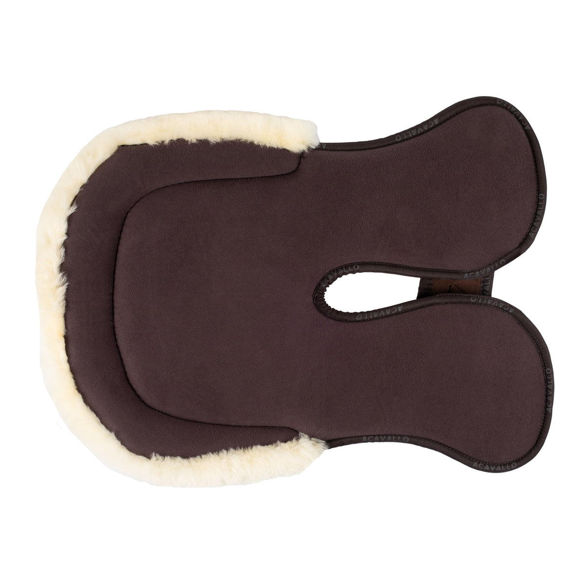 Acavallo - Underlag, memory foam, manke-fri, ruskind, lammeskind bag, Hexagonal gel, front riser
