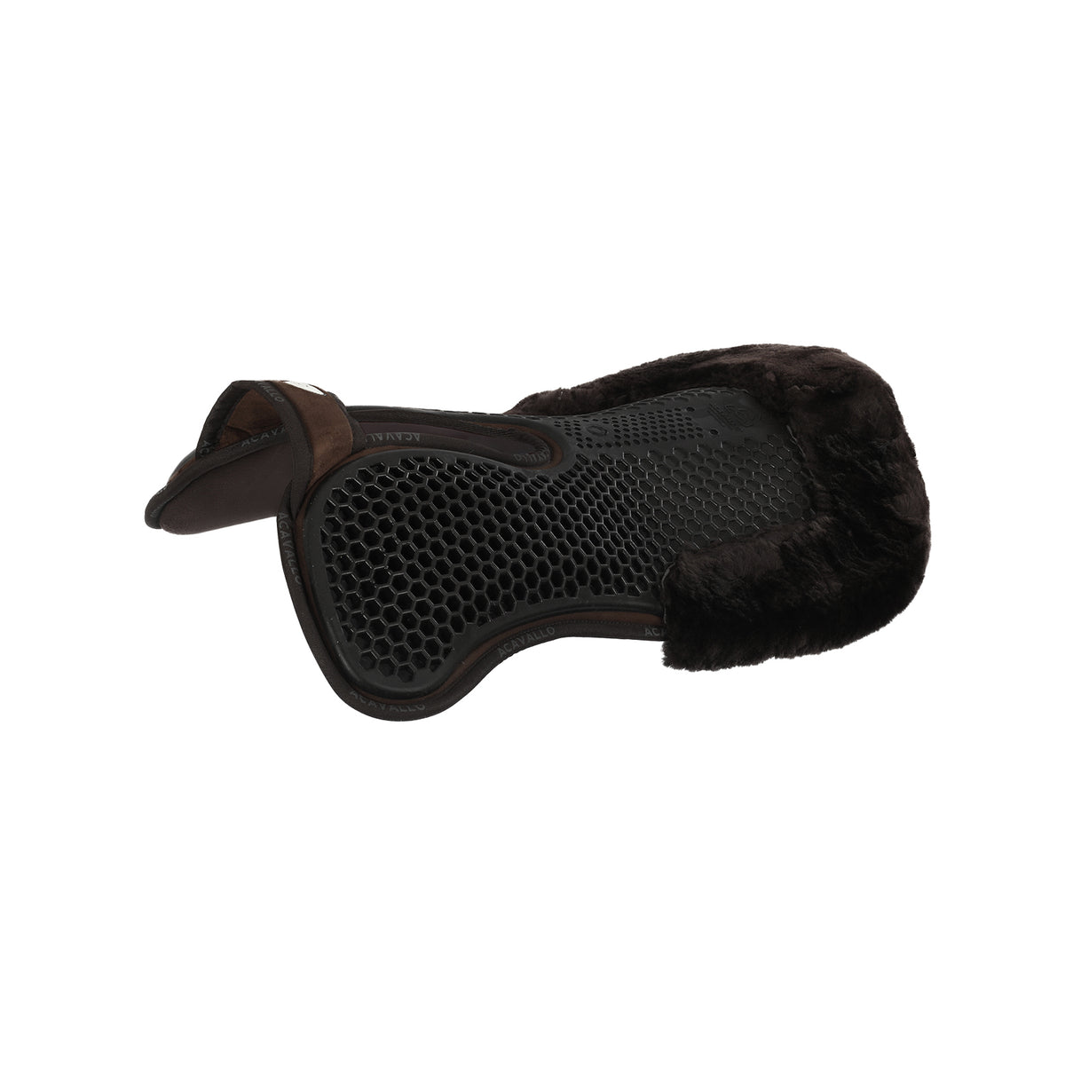 Acavallo - Underlag, memory foam, manke-fri, ruskind, lammeskind bag, Hexagonal gel, front riser