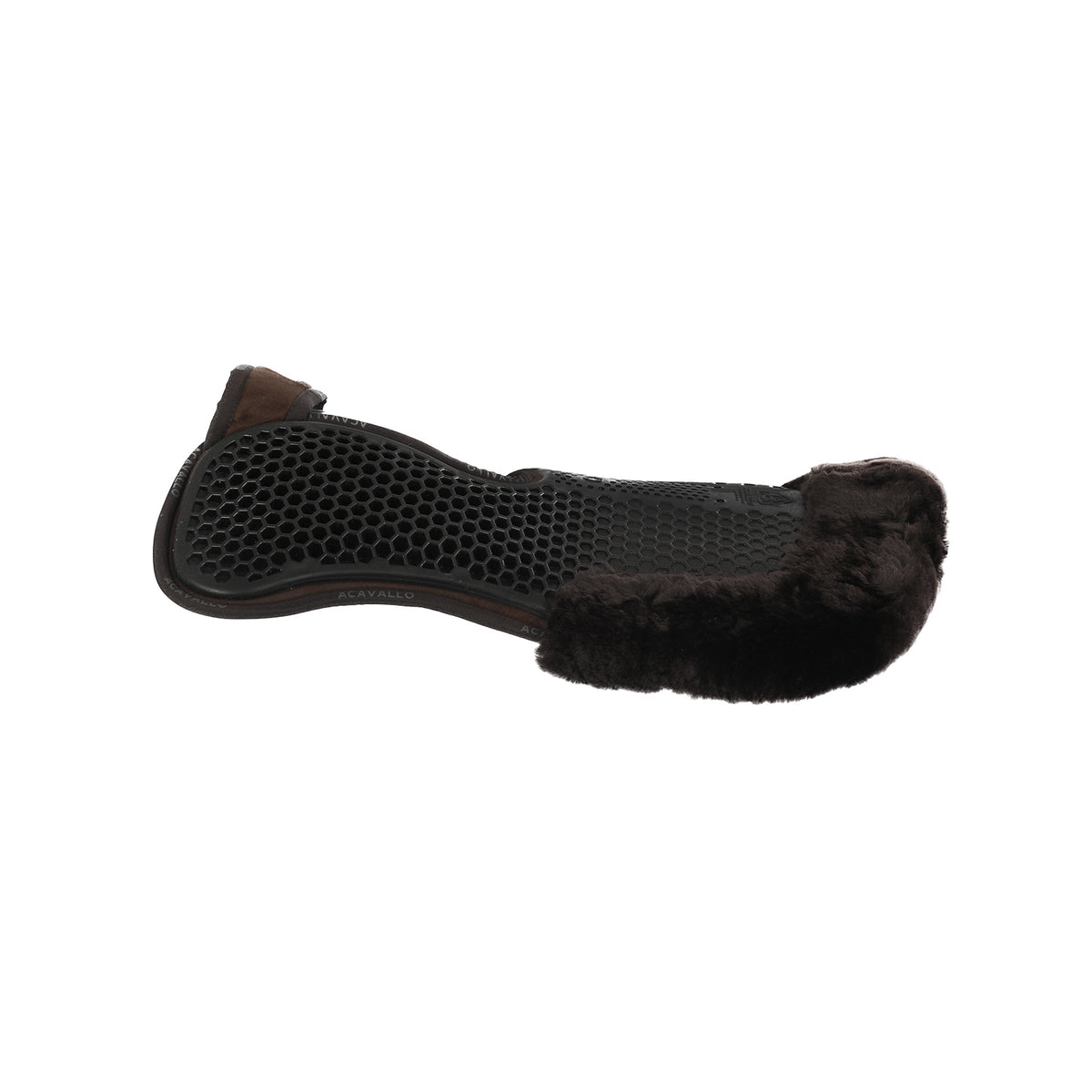 Acavallo - Underlag, memory foam, manke-fri, ruskind, lammeskind bag, Hexagonal gel, front riser