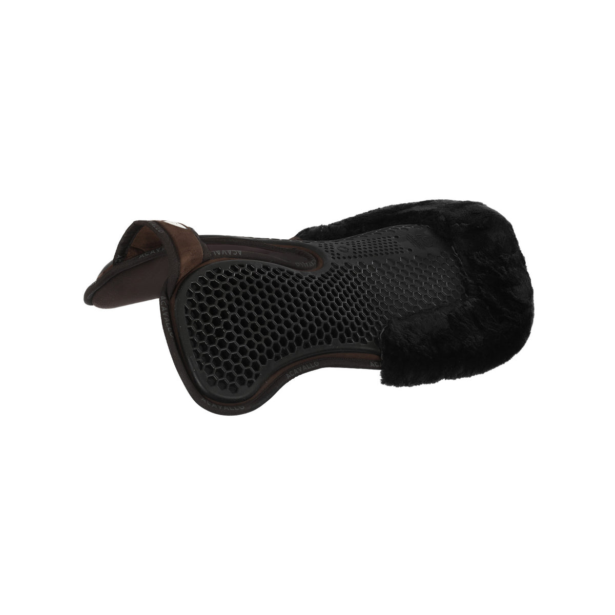 Acavallo - Underlag, memory foam, manke-fri, ruskind, lammeskind bag, Hexagonal gel, front riser