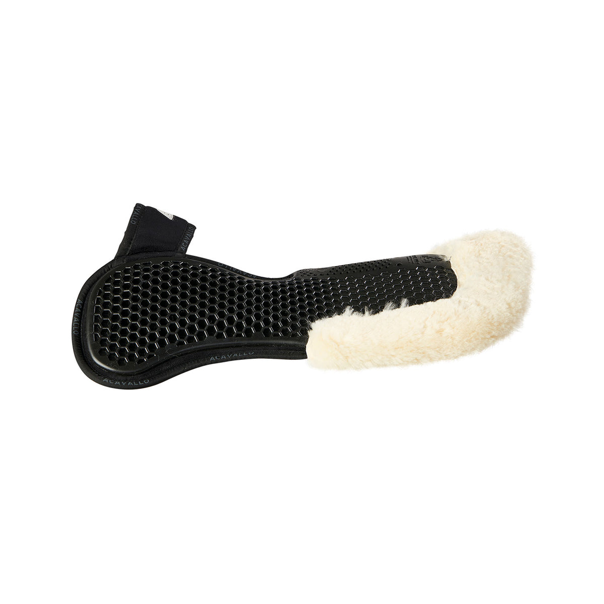 Acavallo - Underlag, memory foam, manke-fri, ruskind, lammeskind bag, Hexagonal gel, front riser