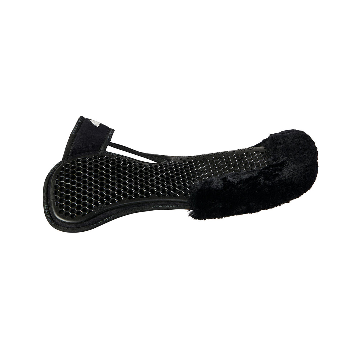 Acavallo - Underlag, memory foam, manke-fri, ruskind, lammeskind bag, Hexagonal gel, front riser