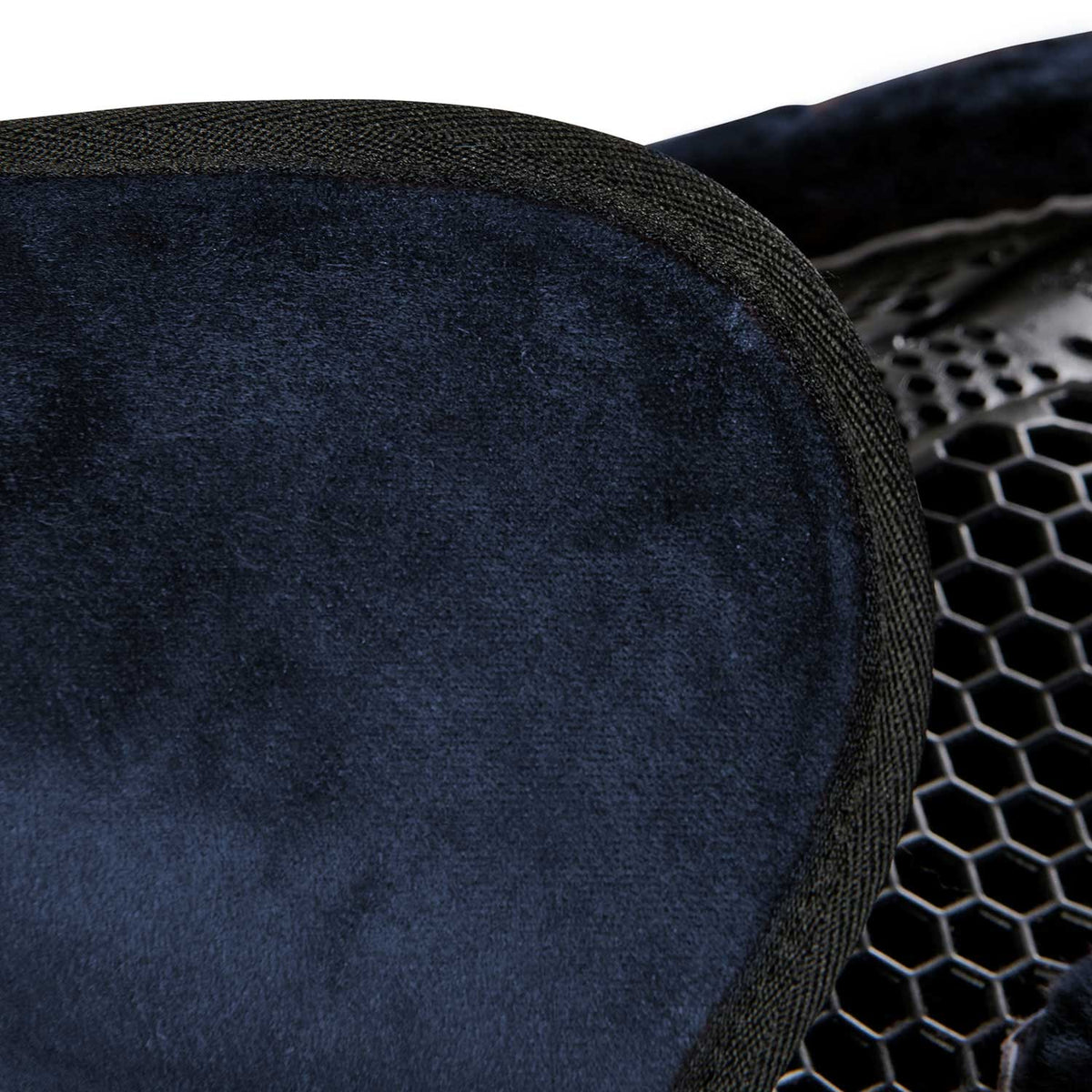 Acavallo - Underlag, Slim pad, manke-fri, ruskind, lammeskind bag, Hexagonal gel, flat