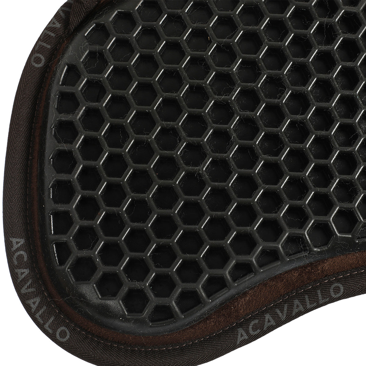 Acavallo - Underlag, memory foam, manke-fri, ruskind, lammeskind bag, Hexagonal gel, flat