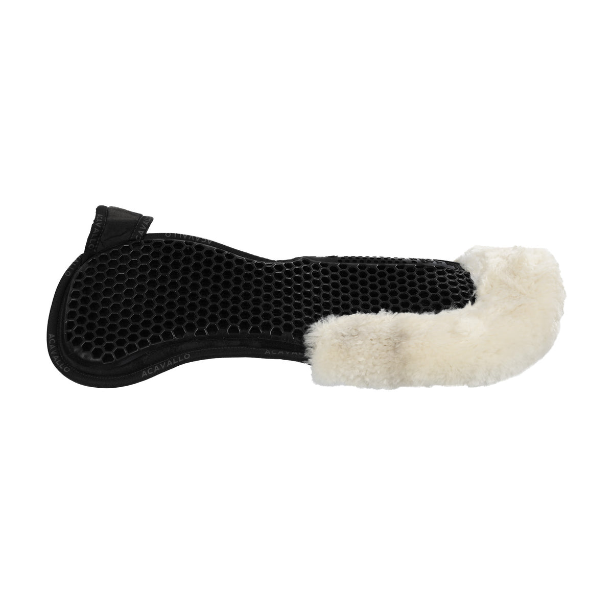 Acavallo - Underlag, memory foam, manke-fri, ruskind, lammeskind bag, Hexagonal gel, flat