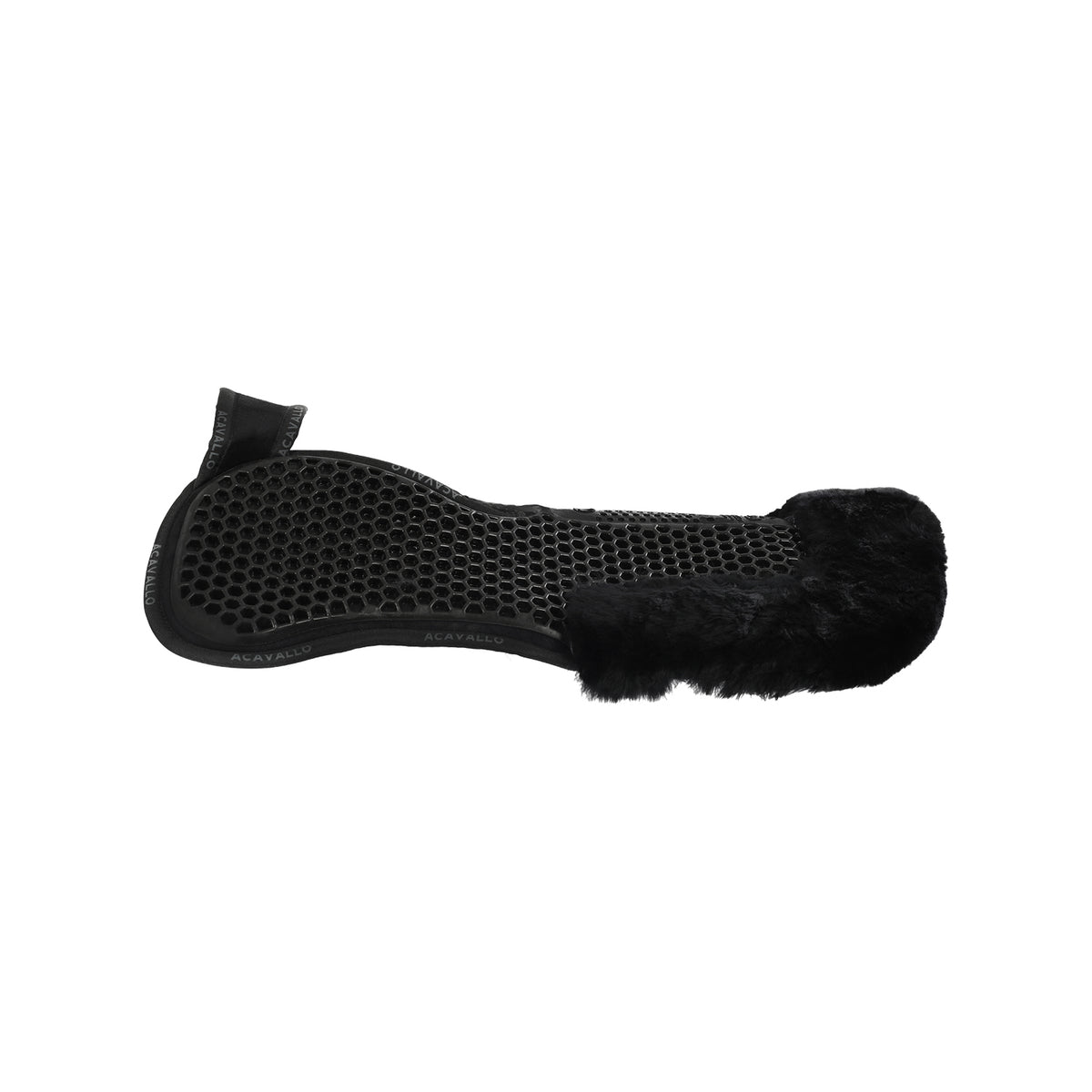 Acavallo - Underlag, memory foam, manke-fri, ruskind, lammeskind bag, Hexagonal gel, flat