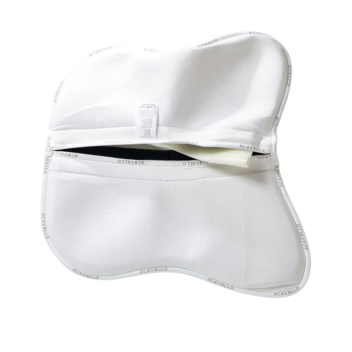 Acavallo - Half pad, memory foam, ruskind, flat, med lommer