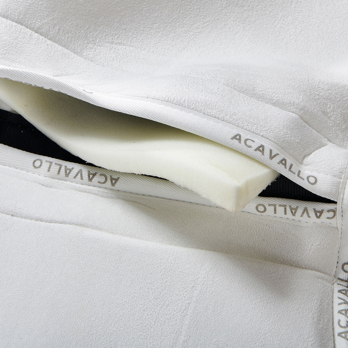 Acavallo - Half pad, memory foam, ruskind, flat, med lommer