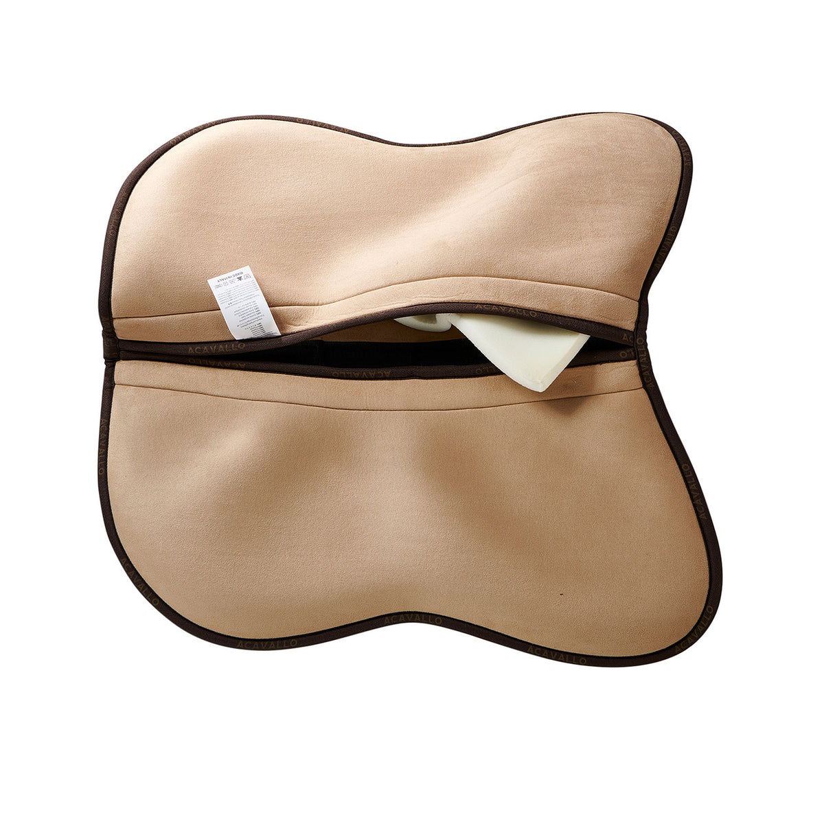 Acavallo - Half pad, memory foam, ruskind, flat, med lommer