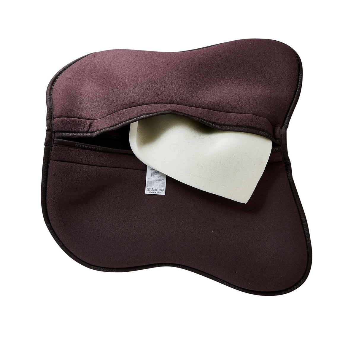 Acavallo - Half pad, memory foam, ruskind, flat, med lommer