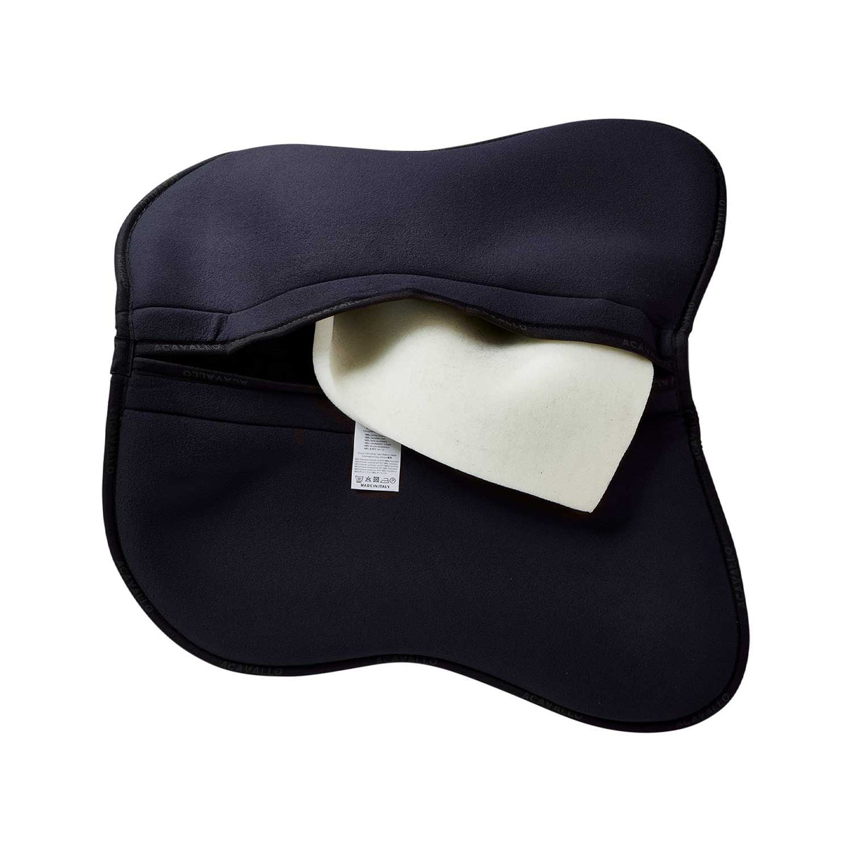Acavallo - Half pad, memory foam, ruskind, flat, med lommer