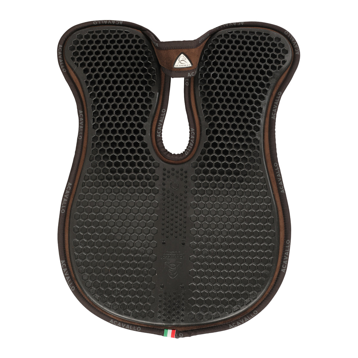 Acavallo - Underlag, memory foam, manke-fri, ruskind, Hexagonal gel, front riser