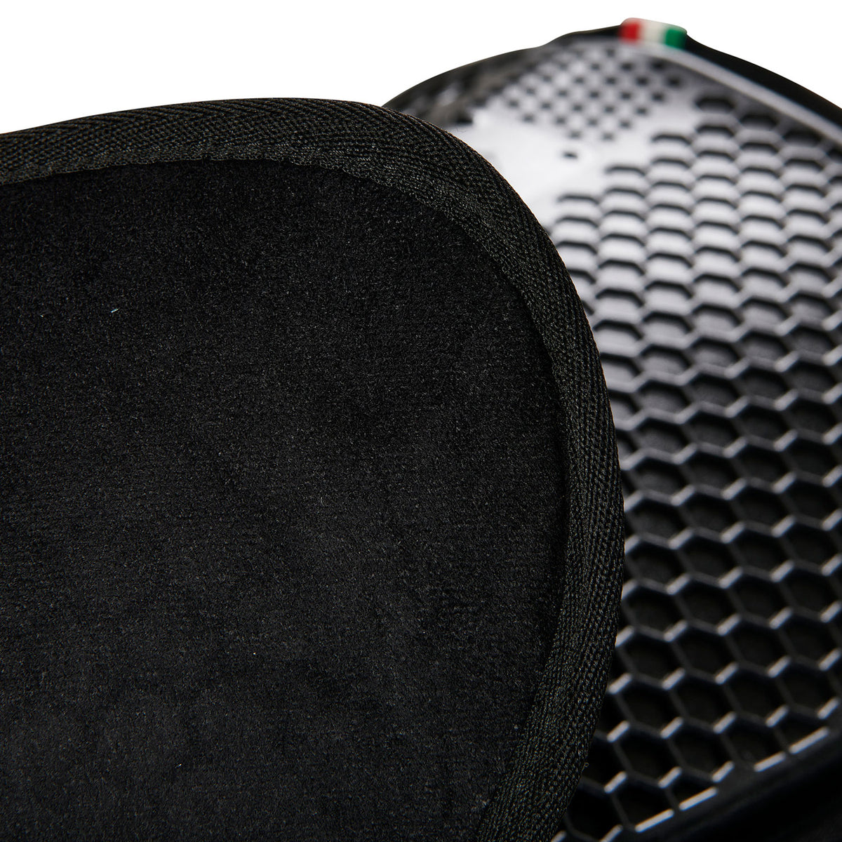 Acavallo - Underlag, Slim pad, manke-fri, ruskind, Hexagonal gel, front riser