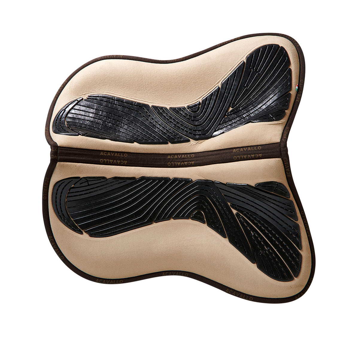 Acavallo - Half pad, memory foam, ruskind, gel grip, flat