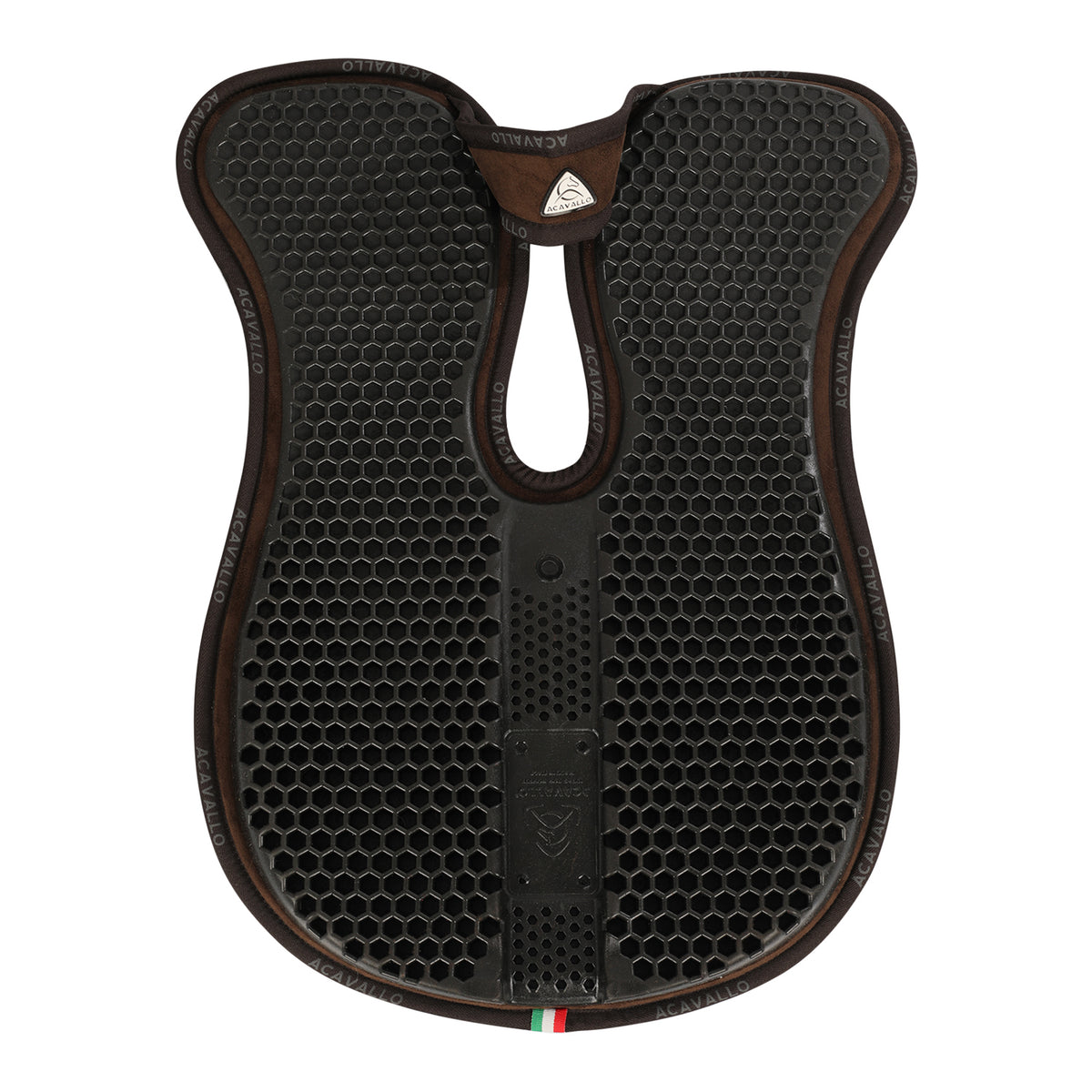 Acavallo - Underlag, memory foam, manke-fri, ruskind, Hexagonal gel, back riser