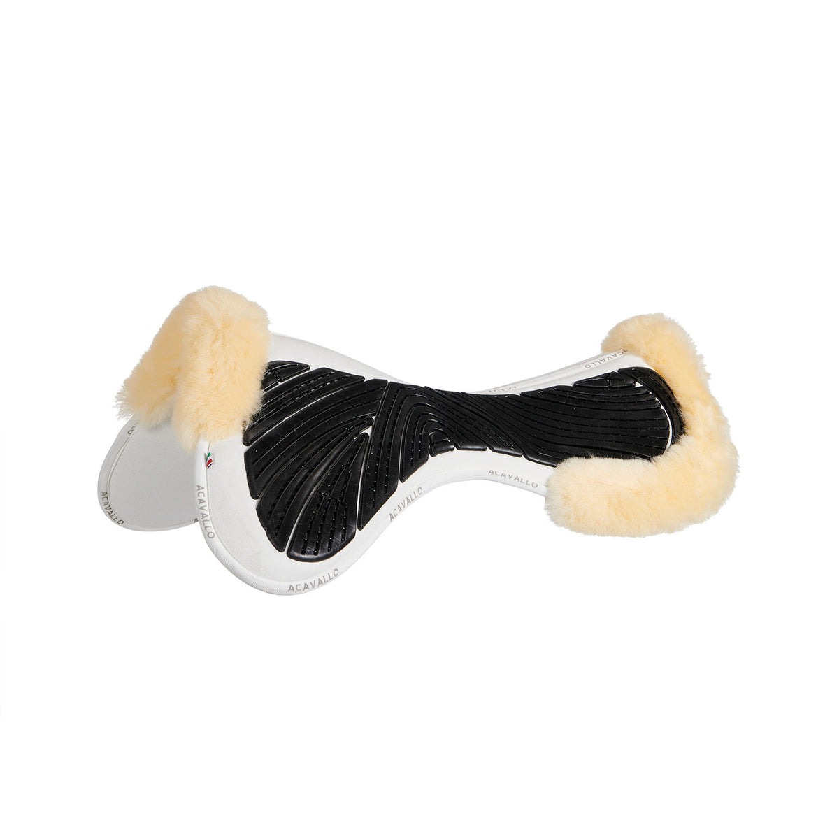Acavallo - Underlag, memory foam, close contact, cut-out lammeskind, gel grip, flat