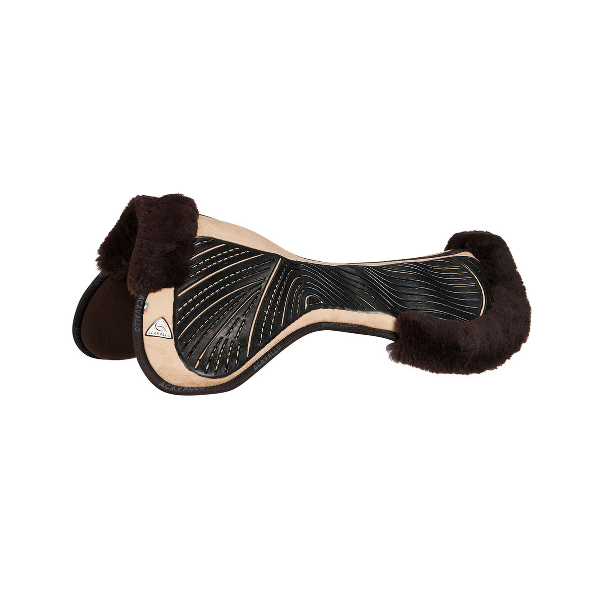 Acavallo - Underlag, memory foam, close contact, cut-out lammeskind, gel grip, flat
