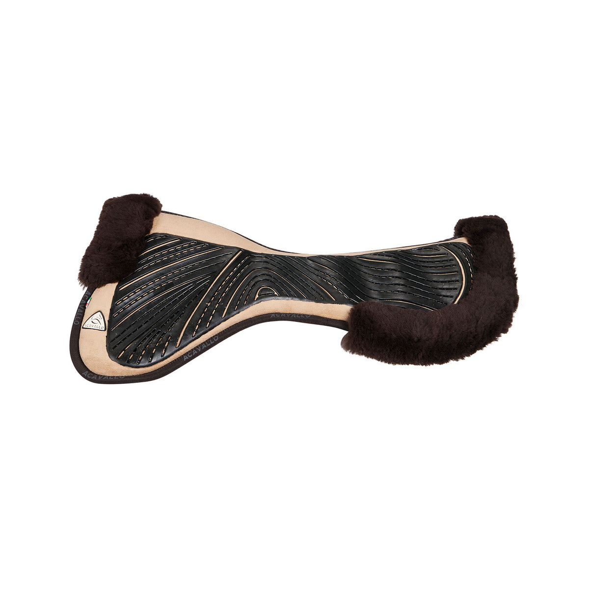 Acavallo - Underlag, memory foam, close contact, cut-out lammeskind, gel grip, flat