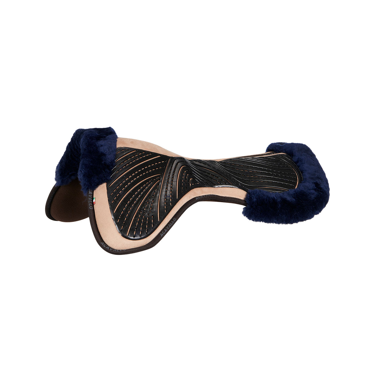 Acavallo - Underlag, memory foam, close contact, cut-out lammeskind, gel grip, flat