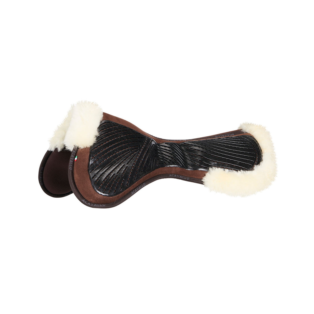 Acavallo - Underlag, memory foam, close contact, cut-out lammeskind, gel grip, flat