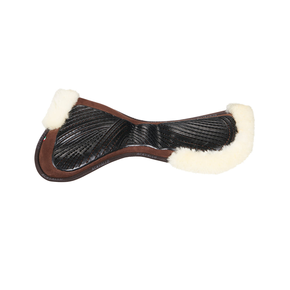 Acavallo - Underlag, memory foam, close contact, cut-out lammeskind, gel grip, flat