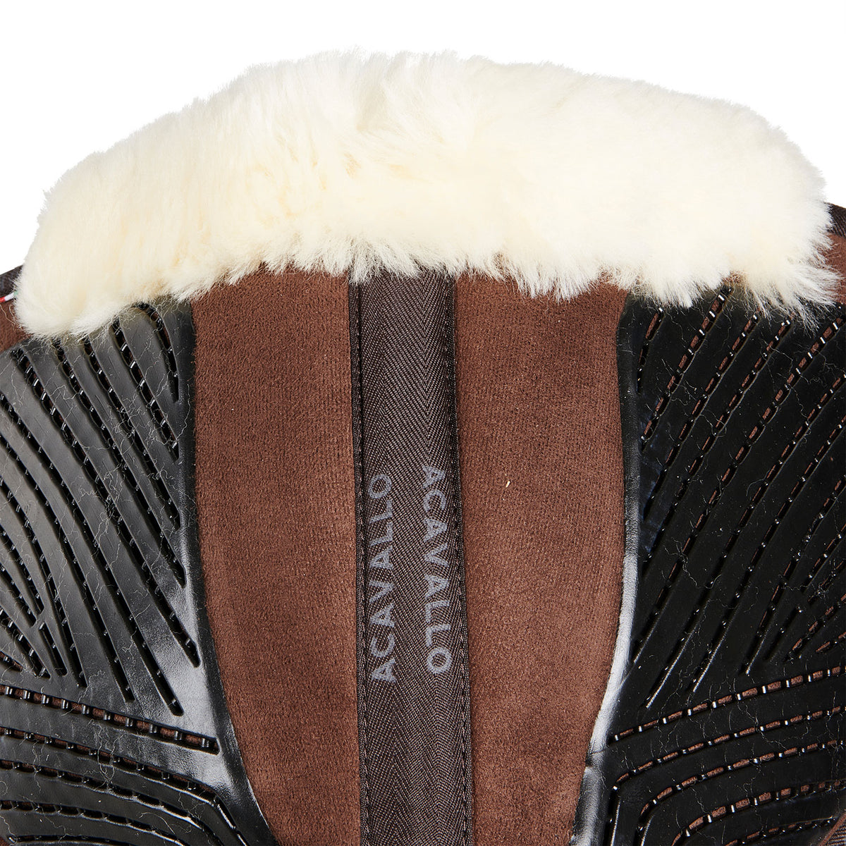Acavallo - Underlag, memory foam, close contact, cut-out lammeskind, gel grip, flat