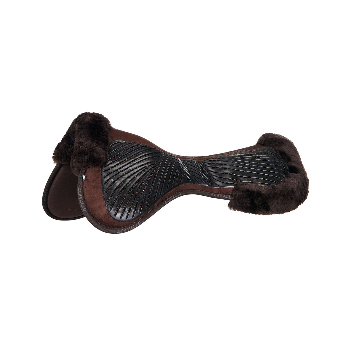 Acavallo - Underlag, memory foam, close contact, cut-out lammeskind, gel grip, flat