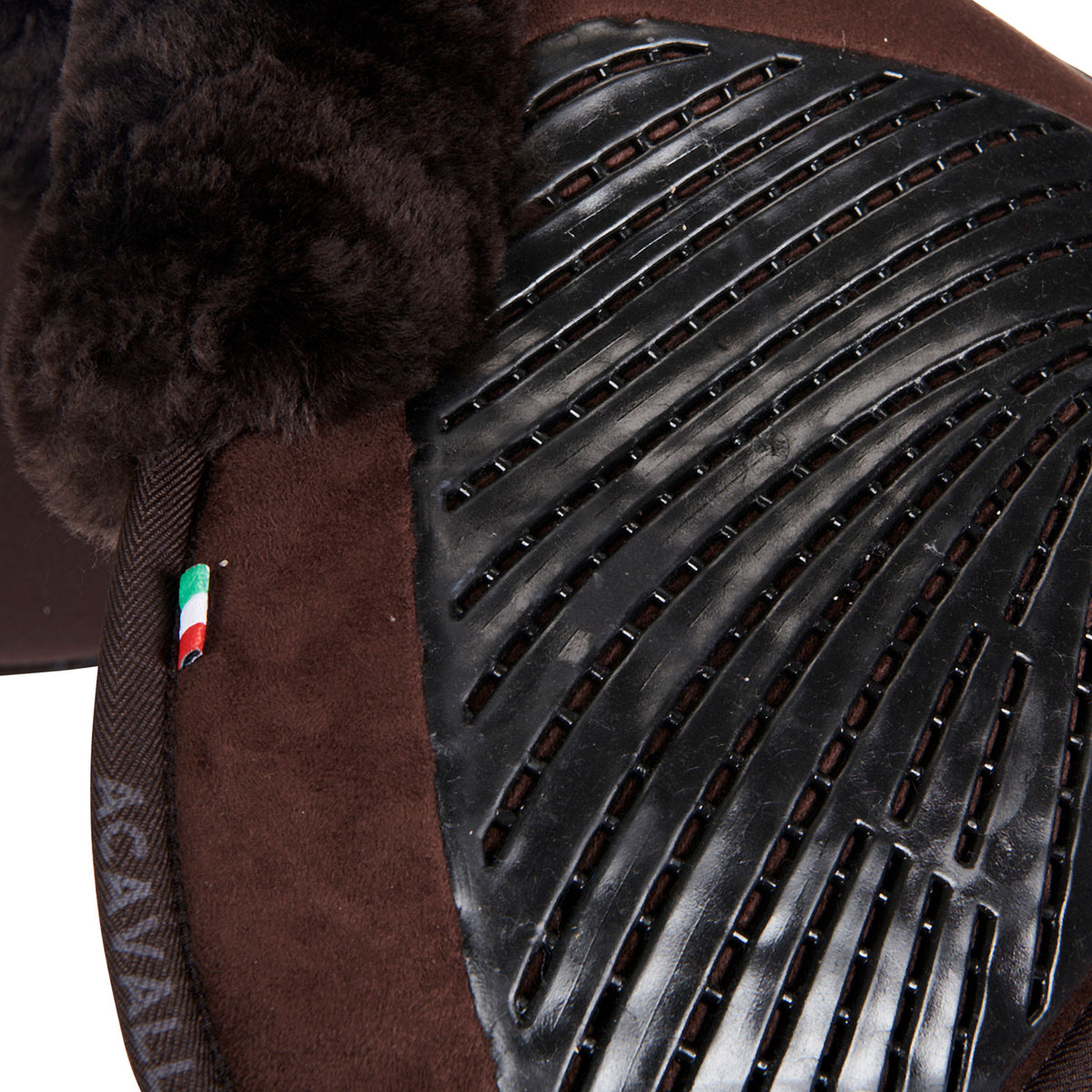 Acavallo - Underlag, memory foam, close contact, cut-out lammeskind, gel grip, flat