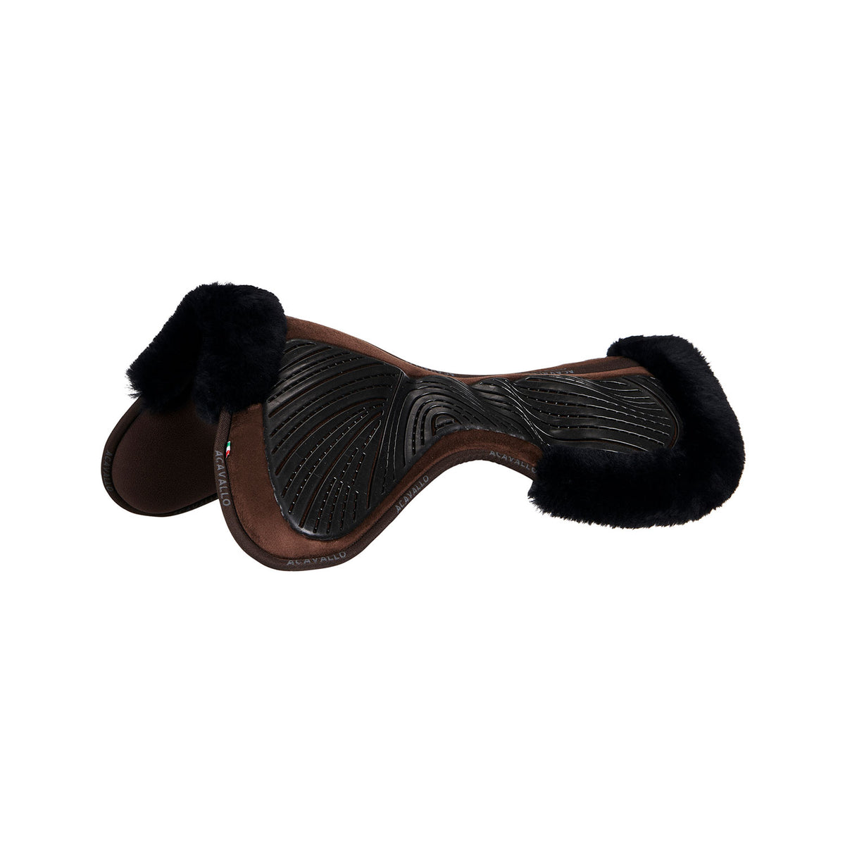 Acavallo - Underlag, memory foam, close contact, cut-out lammeskind, gel grip, flat
