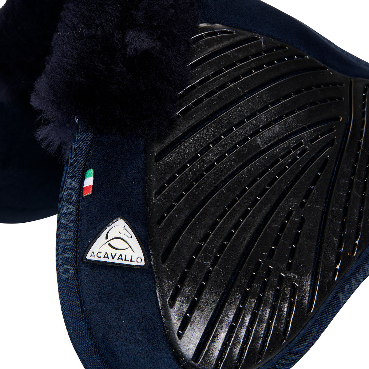 Acavallo - Underlag, memory foam, close contact, cut-out lammeskind, gel grip, flat