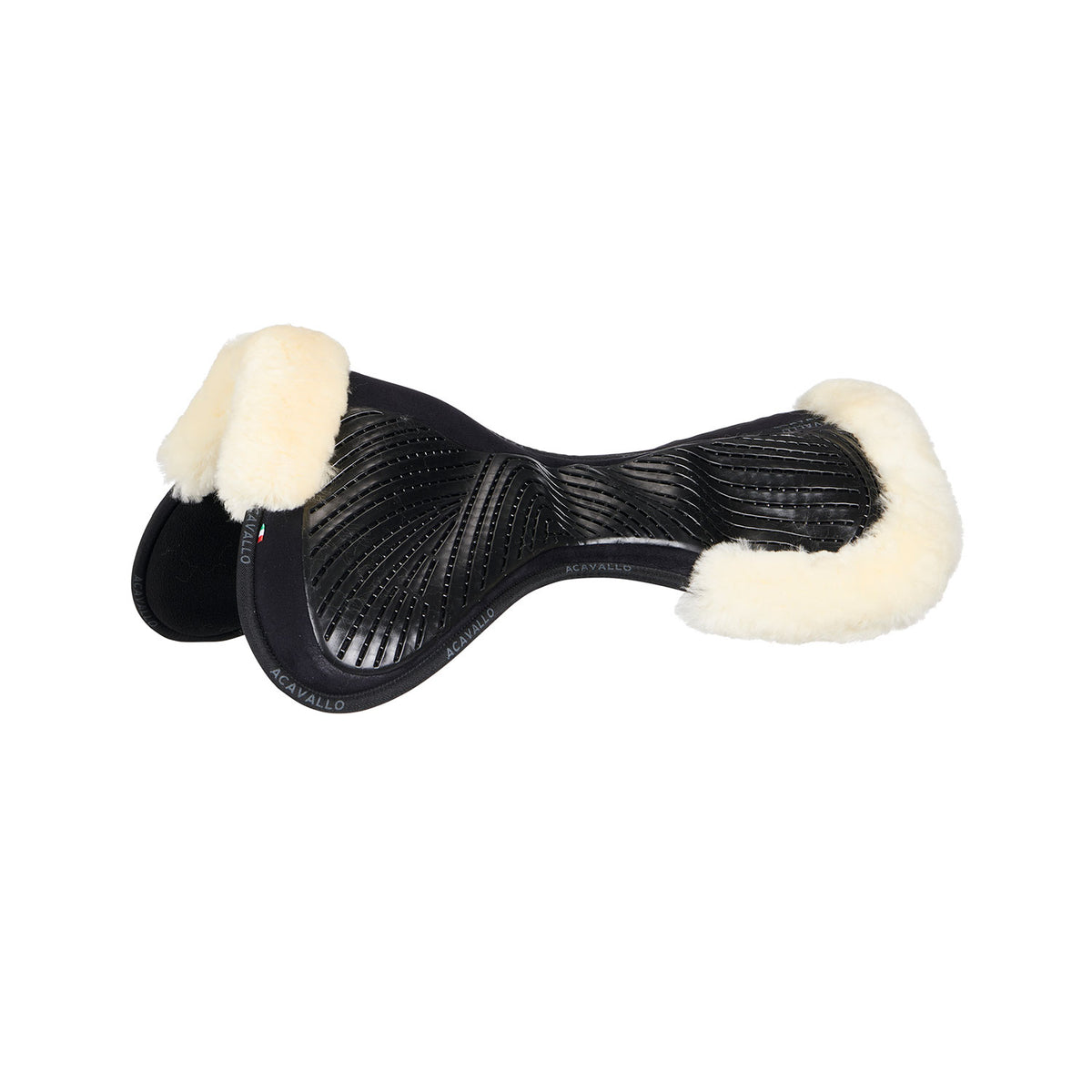 Acavallo - Underlag, memory foam, close contact, cut-out lammeskind, gel grip, flat