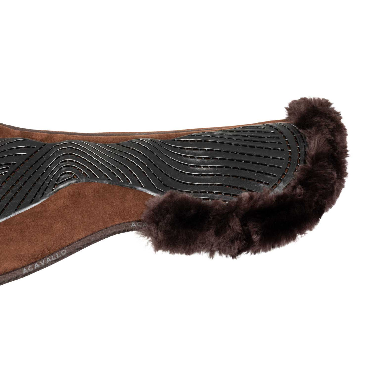 Acavallo - Dressurunderlag, memory foam, cut-out lammeskind, gel grip, flat