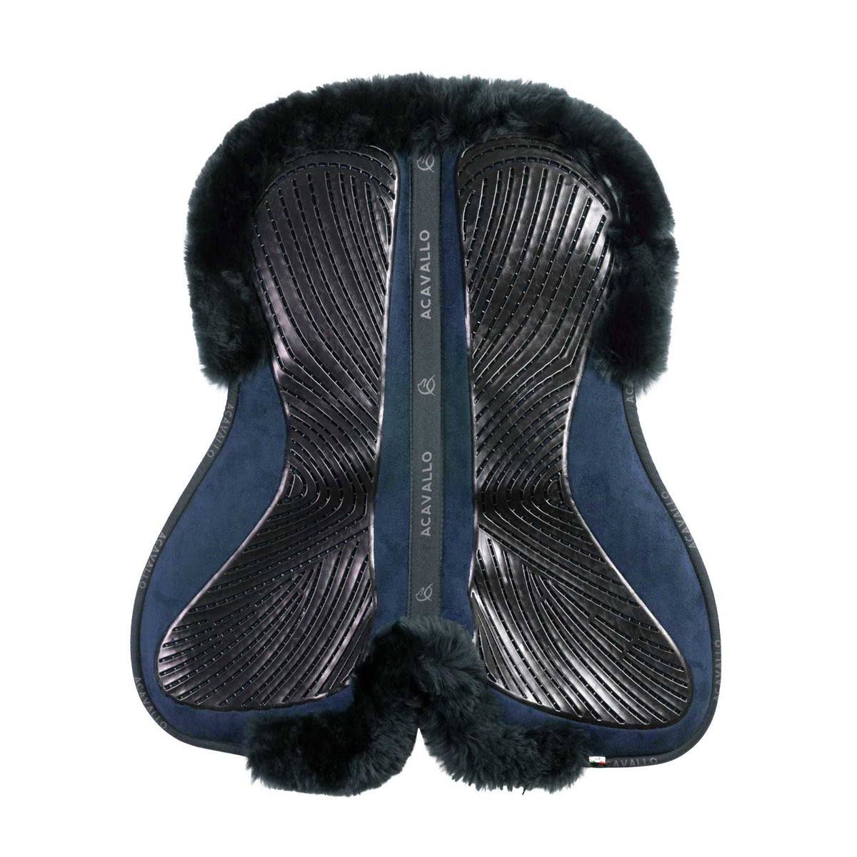 Acavallo - Dressurunderlag, memory foam, cut-out lammeskind, gel grip, flat