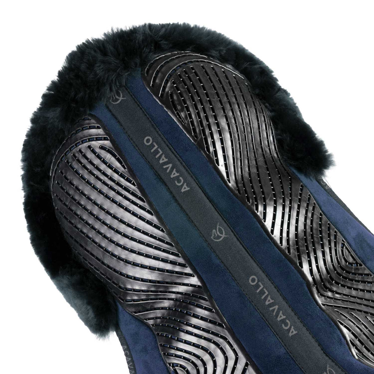 Acavallo - Dressurunderlag, memory foam, cut-out lammeskind, gel grip, flat