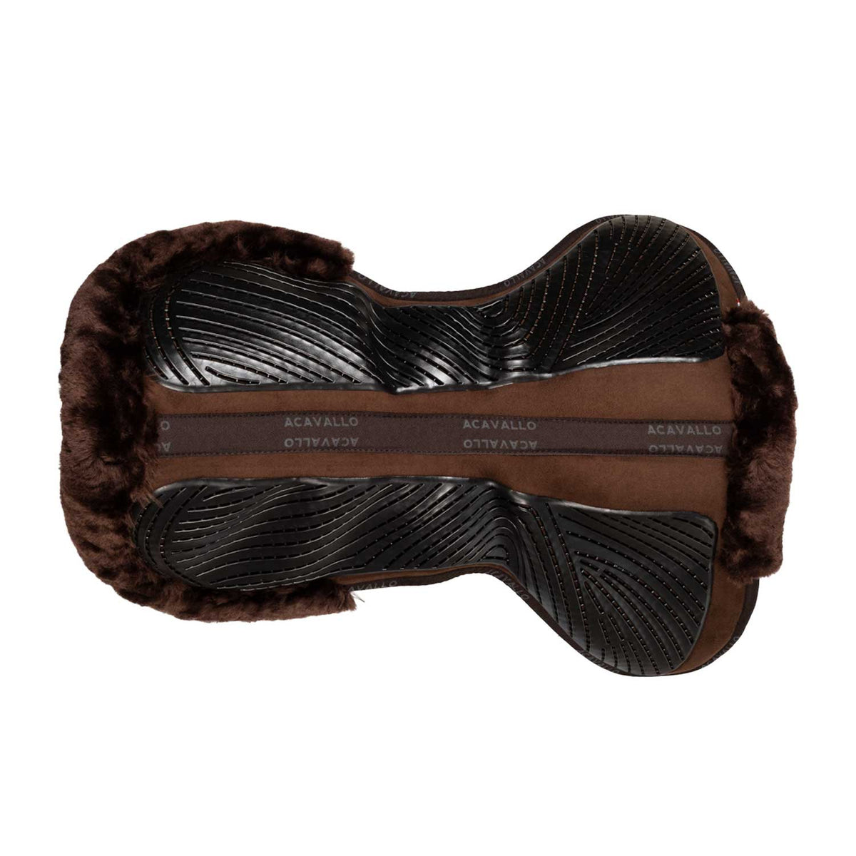 Acavallo - Underlag, memory foam, close contact, cut-out kunstigt lammeskind, gel grip, flat