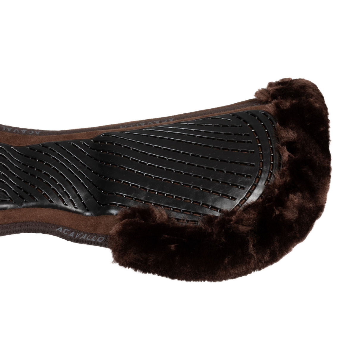 Acavallo - Underlag, memory foam, close contact, cut-out kunstigt lammeskind, gel grip, flat