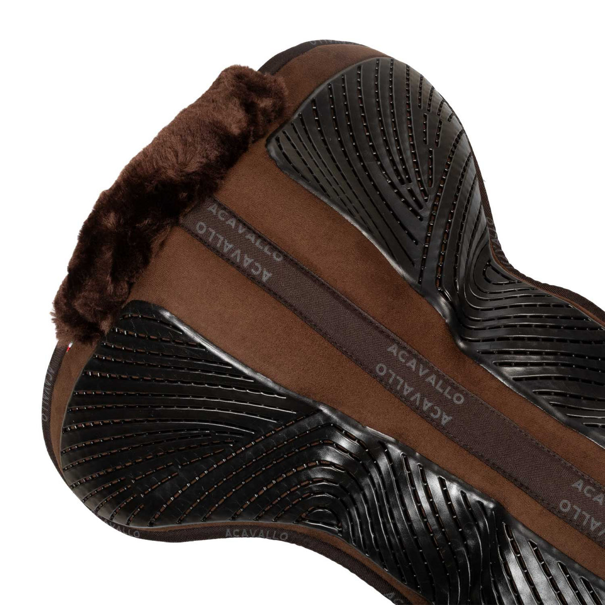 Acavallo - Underlag, memory foam, close contact, cut-out kunstigt lammeskind, gel grip, flat