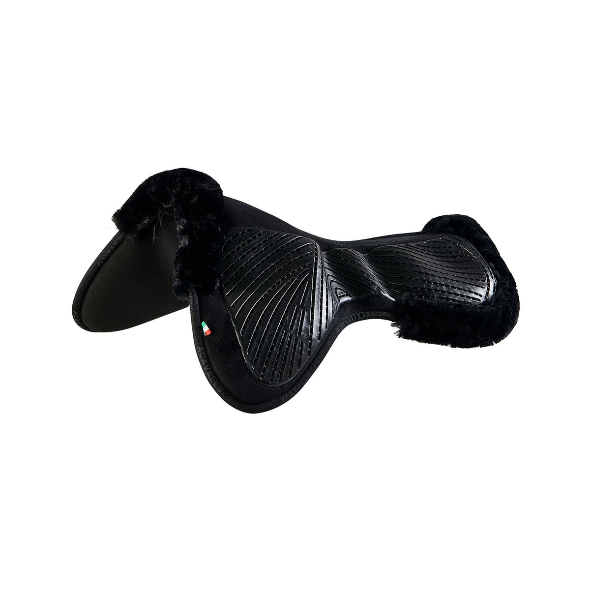 Acavallo - Underlag, memory foam, close contact, cut-out kunstigt lammeskind, gel grip, flat