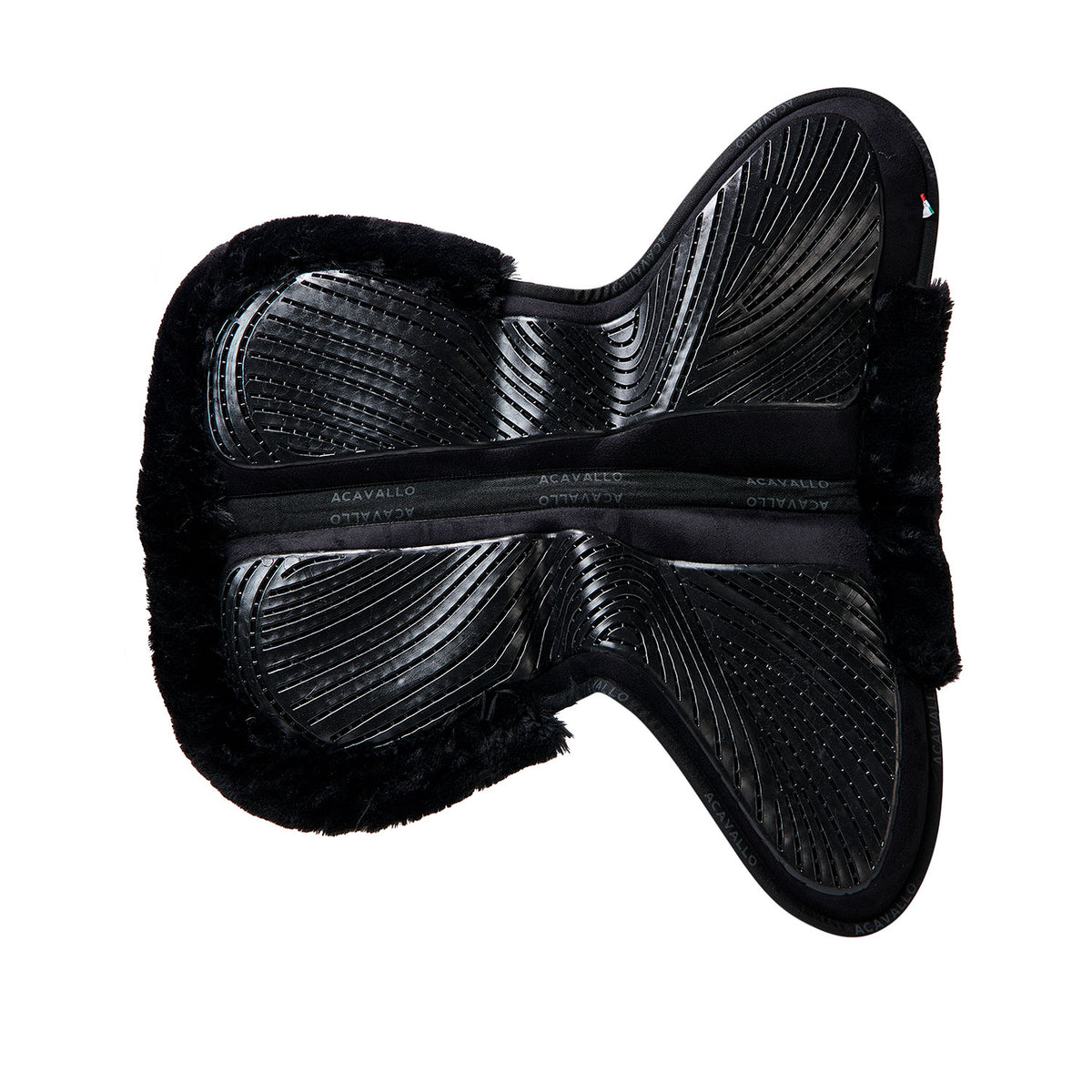 Acavallo - Underlag, memory foam, close contact, cut-out kunstigt lammeskind, gel grip, flat