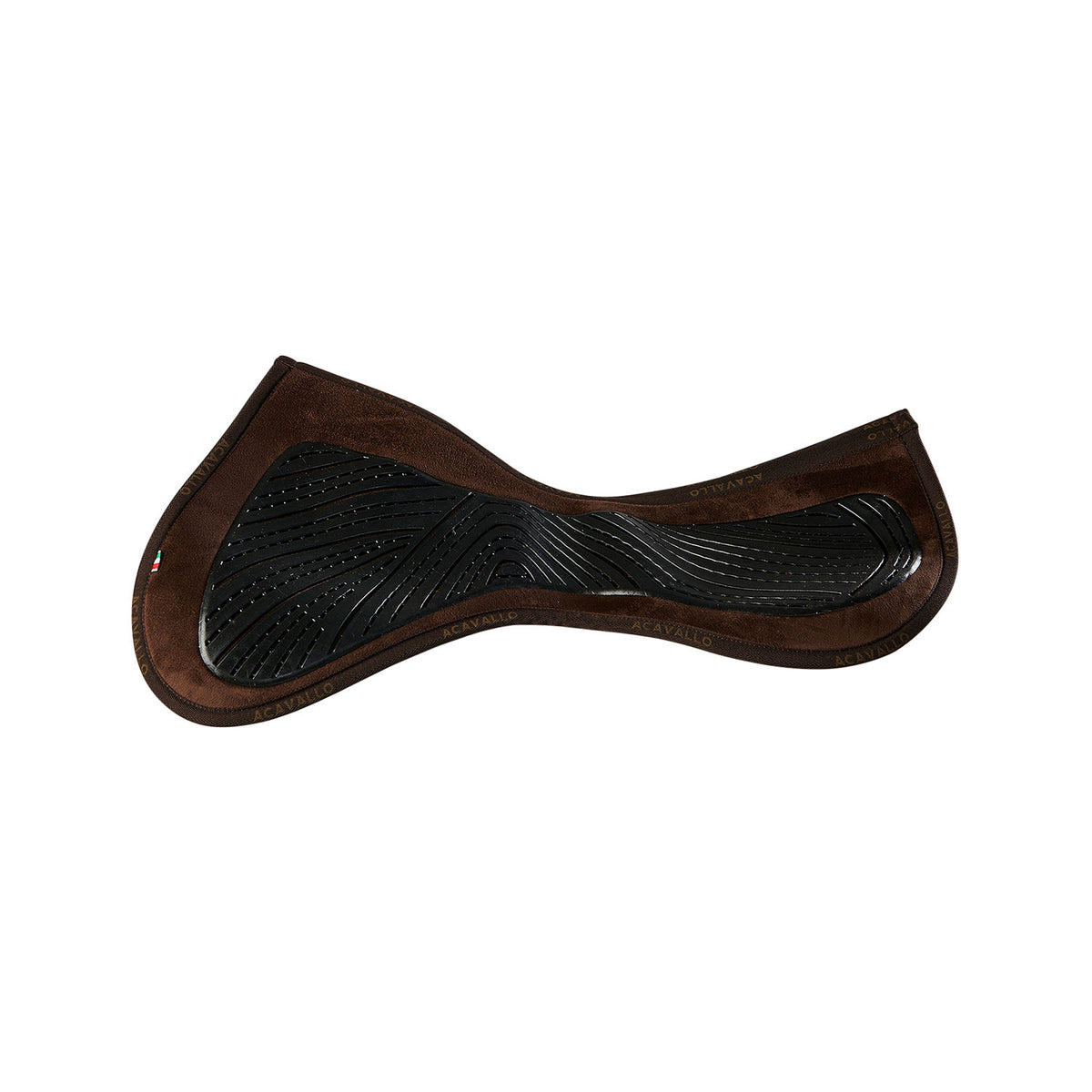 Acavallo - Underlag, Slim pad, close contact, ruskind, dobbeltsidet gel grip, flat