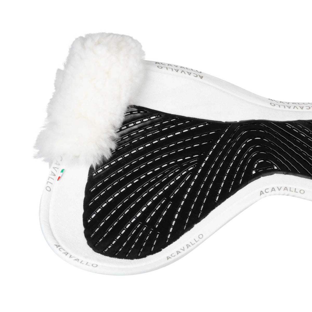 Acavallo - Underlag, Slim pad, close contact, cut-out lammeskind, dobbeltsidet gel, flat