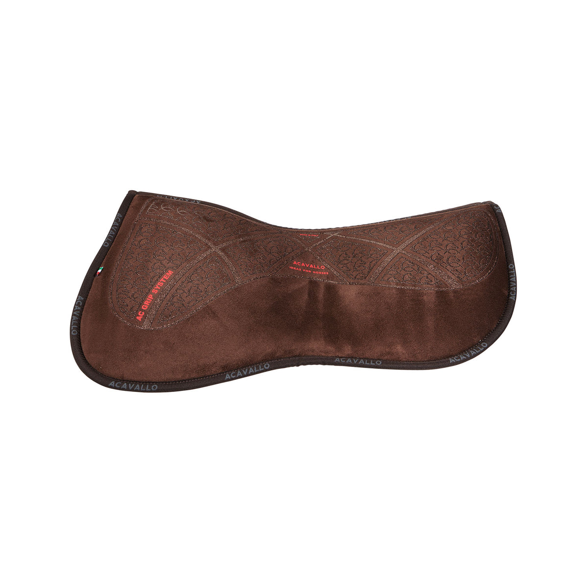Acavallo - Half pad, memory foam, ruskind, AC grip, flat