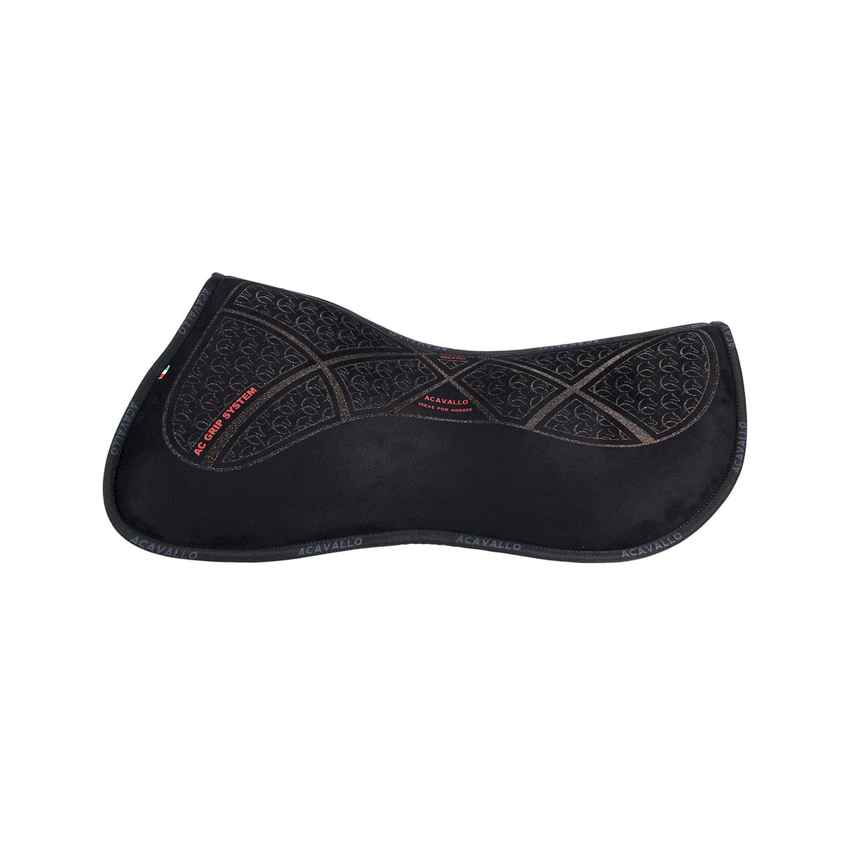 Acavallo - Half pad, memory foam, ruskind, AC grip, flat