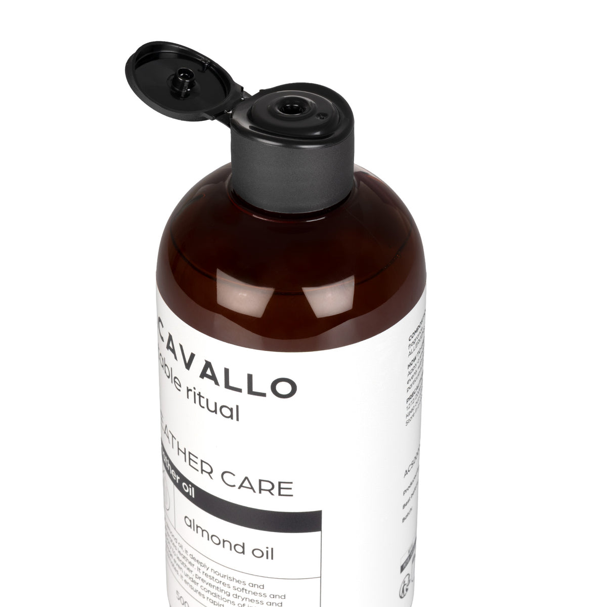 Acavallo - Læderolie, mandel, 500 ml (glycerin)
