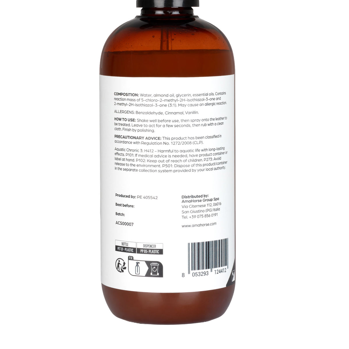 Acavallo - Lædersæbe, mandel, 500 ml (glycerin)