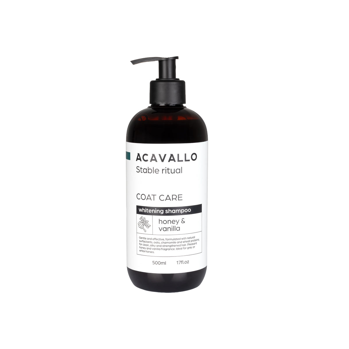 Acavallo - Shampoo til skimler, honning og vanilje, 500 ml