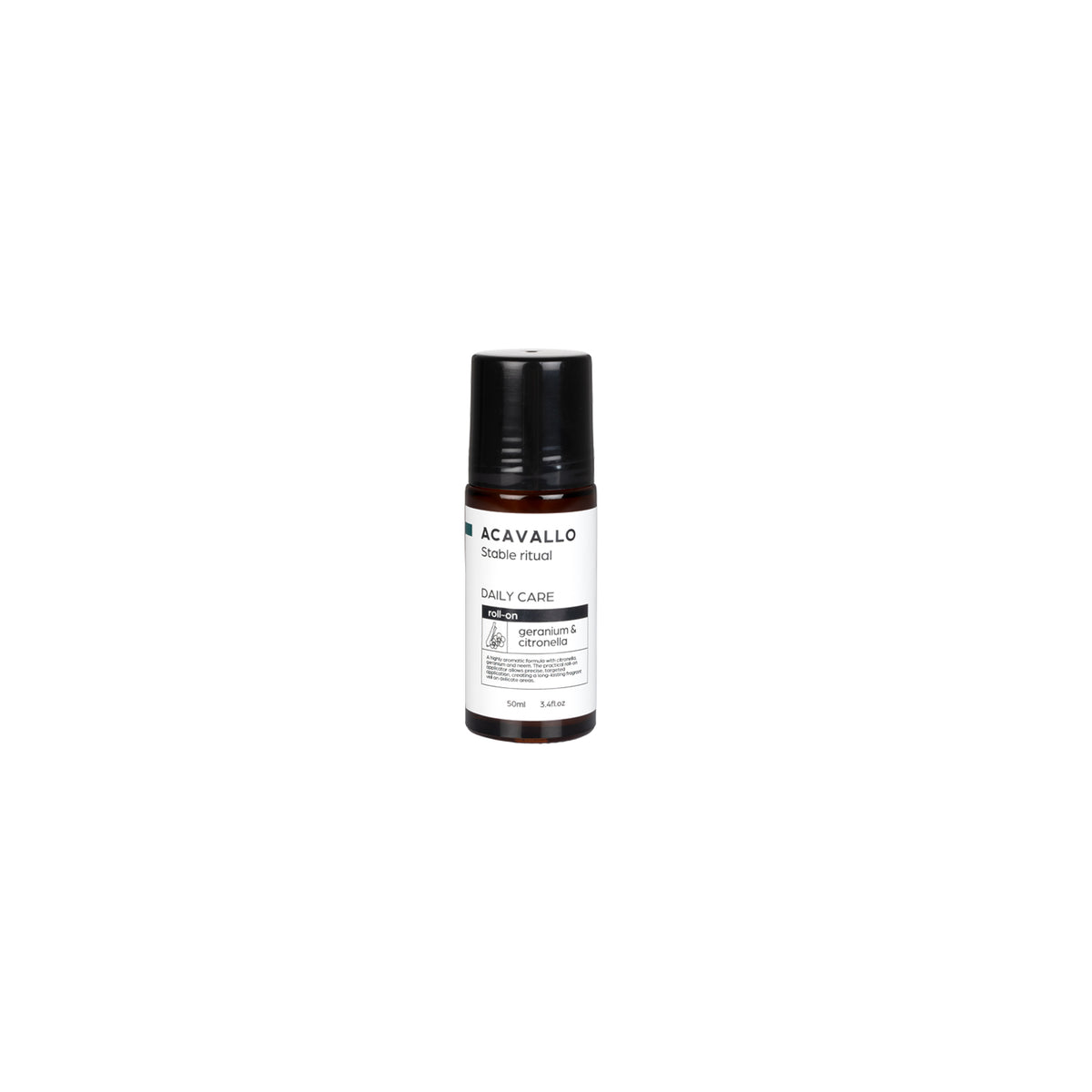 Acavallo - Insekt-roll-on til mulen, geranium, citrongræs og neem, 100 ml