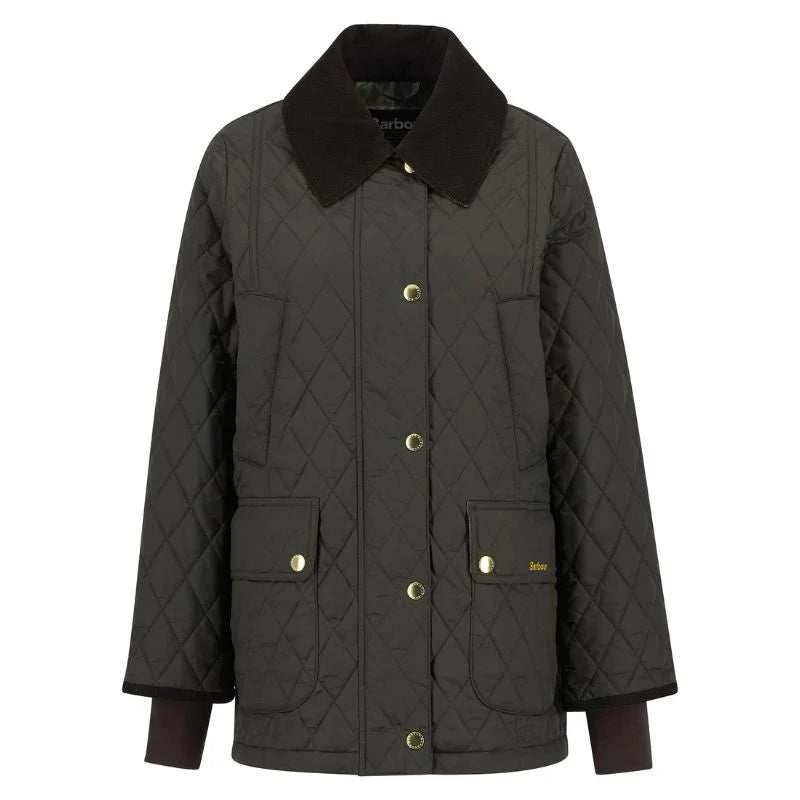 Barbour, Dame, Jakke, Beadnell Quilted- Olive